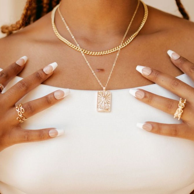 NoHo - Gold Curb Chain Necklace – ZiZi Amare