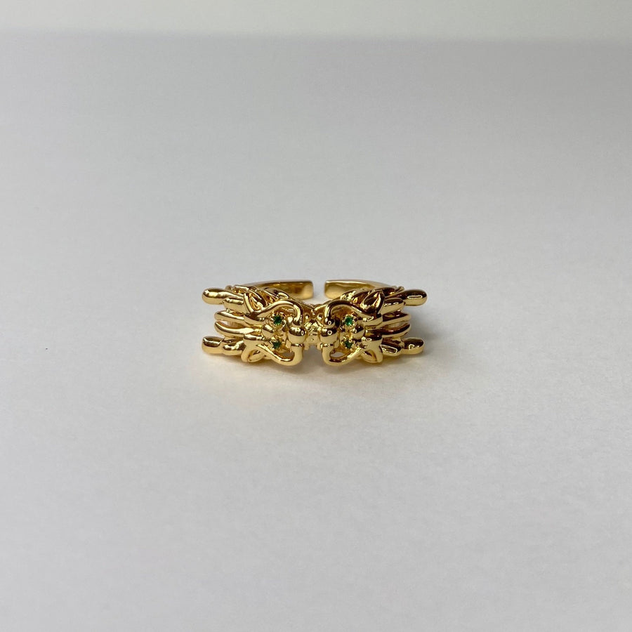 gold dragon ring